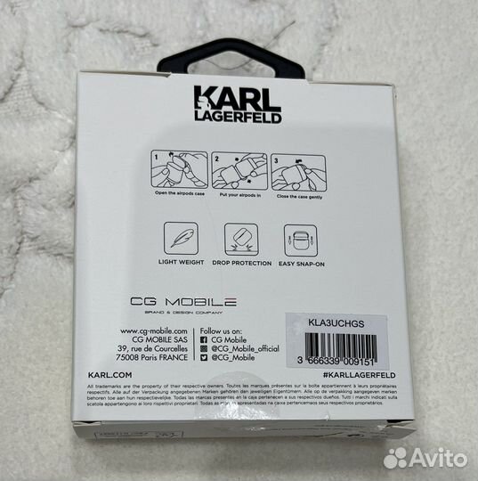 Новый оригинал Karl Lagerfeld Чехол для airpods 3