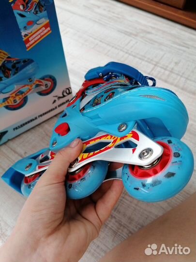 Роликовые коньки детские раздвижные 26-28 р