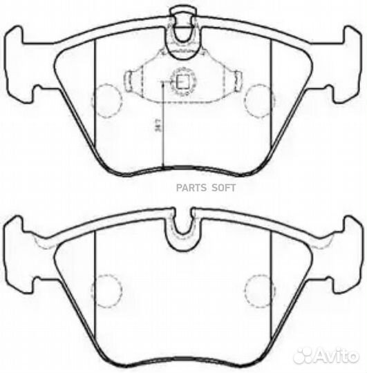 HSB HP5185 Колодки торм