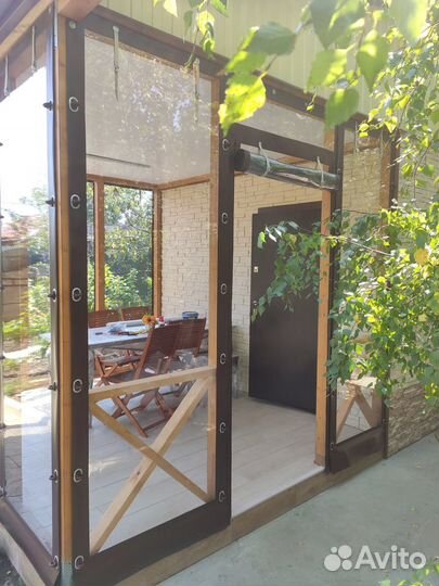 Гибкие окна на веранду