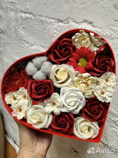 Цветы из мыла букет подарок