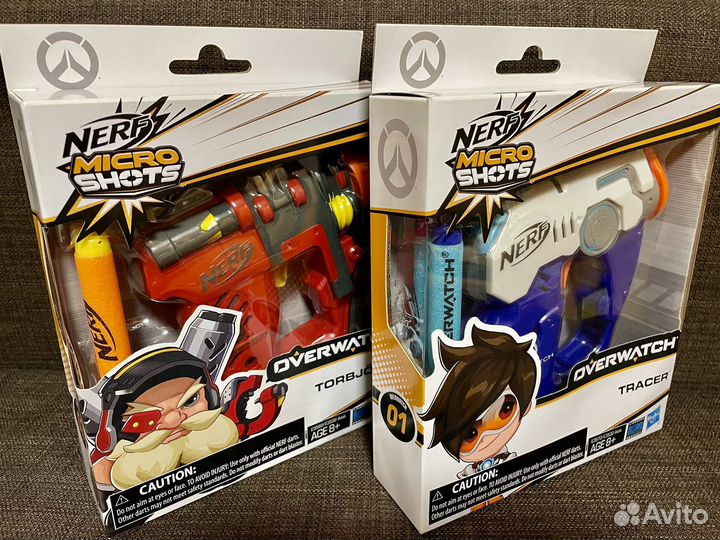 Бластеры Нёрф Микрошот Овервотч