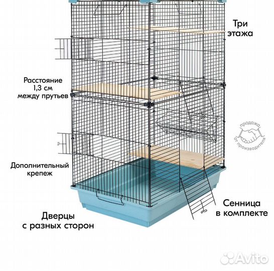 Клетка для шиншиллы