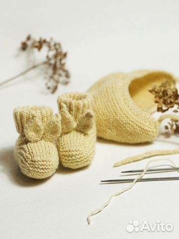 Пинетки + чепчик