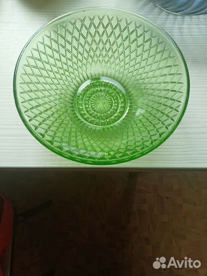 Салатник из цветного стекла СССР