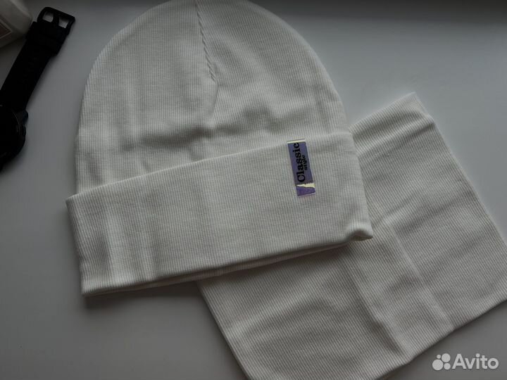 Шапка и снуд детский