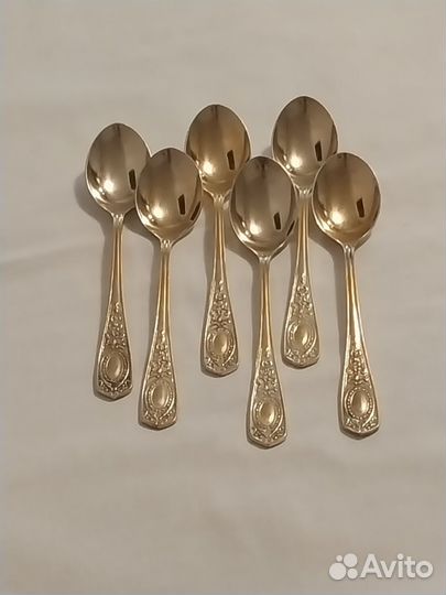 Чайные ложки с позолотой Клеймо. СССР