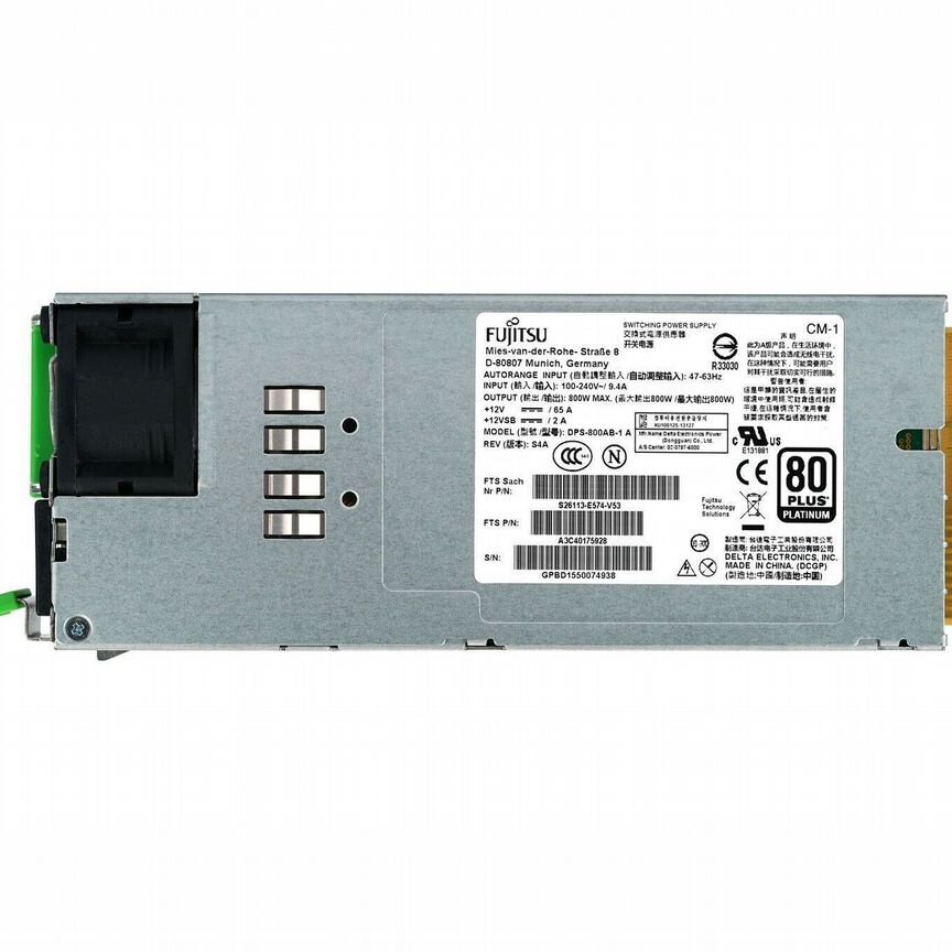 [DPS-800AB] Блок Питания Fujitsu-Siemens -1 A 800wt Dps-800ab