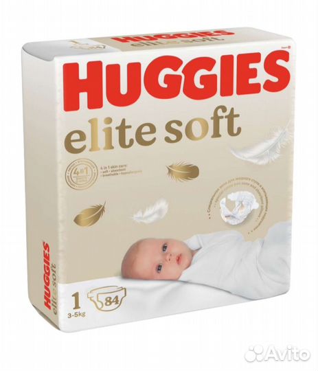 Подгузники Huggies Elite Soft new born 1(84)