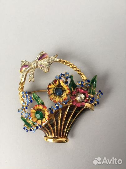 Винтажная брошь Coro Craft Sterling