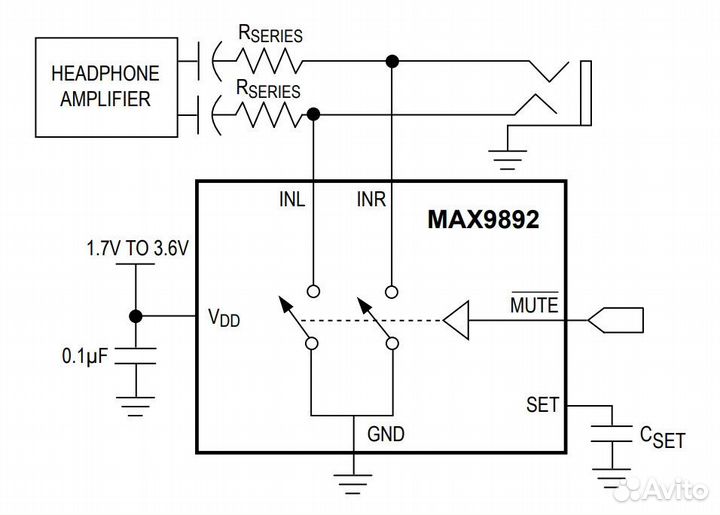 Микросхема MAX9892ELT