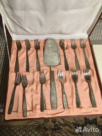 Набор столовых приборов для рыбы СССР