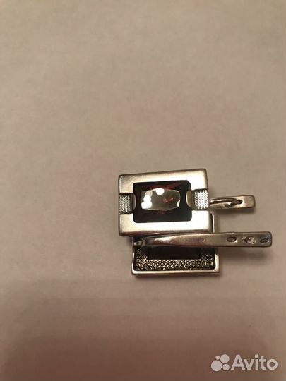 Серьги серебро с раухтопазом 12,12г
