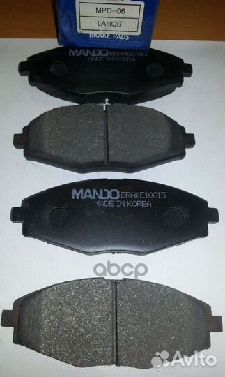 Колодки торм.пер. MPD06 Mando