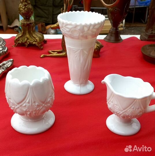 Винтажное молочное стекло, Европа