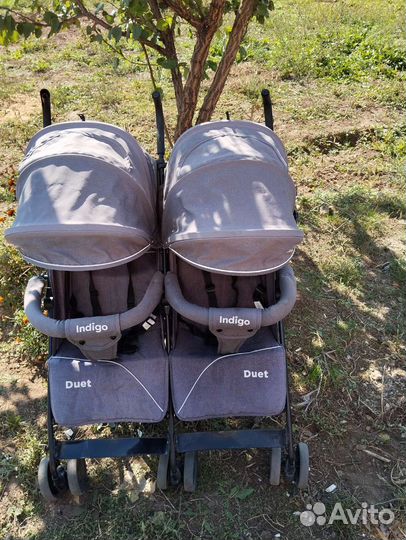 Прогулочная коляска трость для двойни