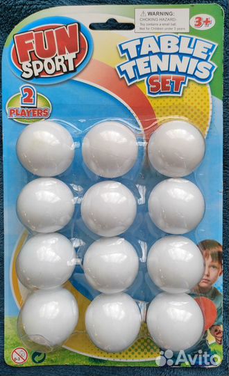 Шарик для настольного тенниса и пин-понга, 12 шт