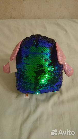 Новая мягкая игрушка с пайетками 20см