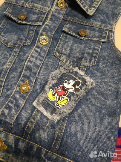 Юбка, жилетка, шорты джинсовые