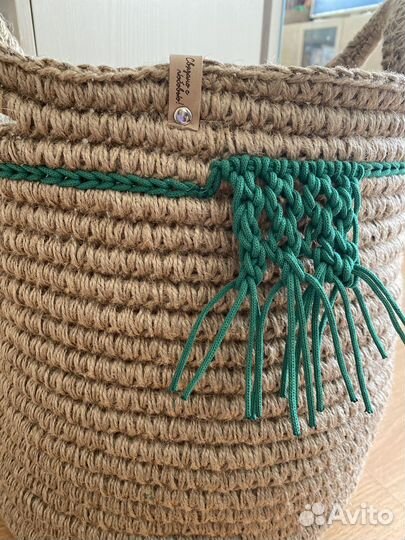 Корзина из джута