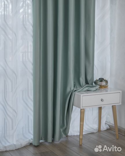 Шторы сатен Адора топаз