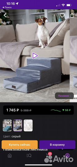 Лестница для собак