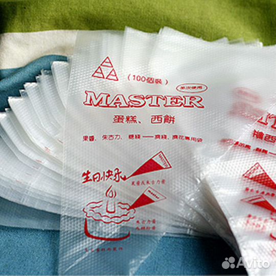 Мешки кондитерские 100шт. (размеры L, M, S)