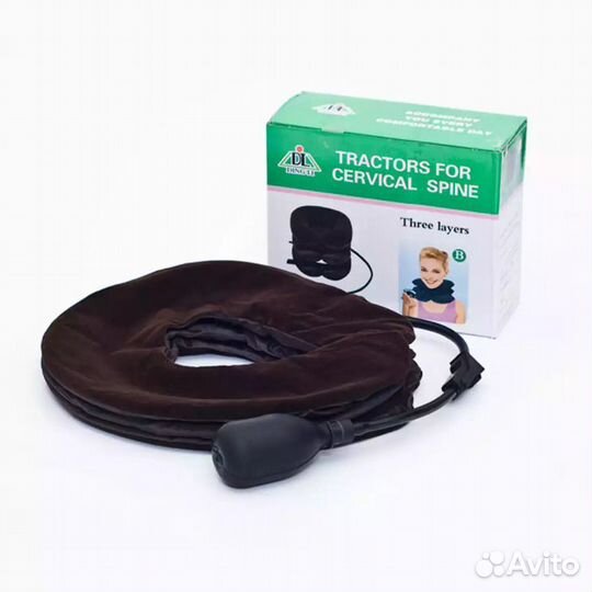 Подушка ортопедическая надувная для шеи