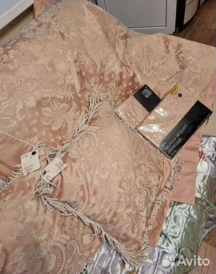 Комплект marks&spencer покрывало+подушки+наволочки