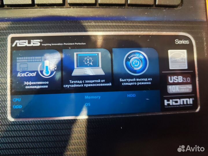 Ноутбук asus x55c