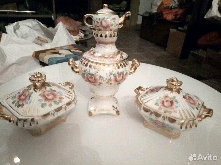 Гжель розовая