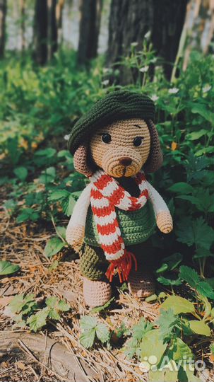 Вязаные игрушки, пёсик Француа