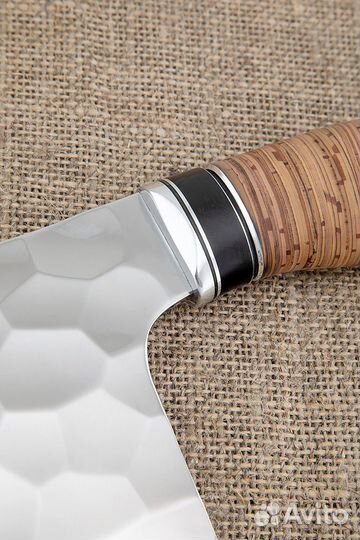 Тяпка 3 95Х18 камень рукоять береста