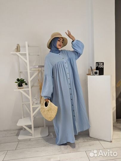 Платье широкое