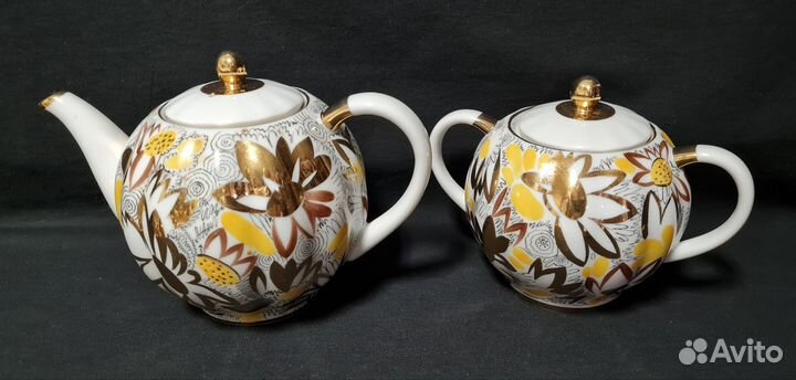 Предметы из сервиза золотые ромашки лфз СССР