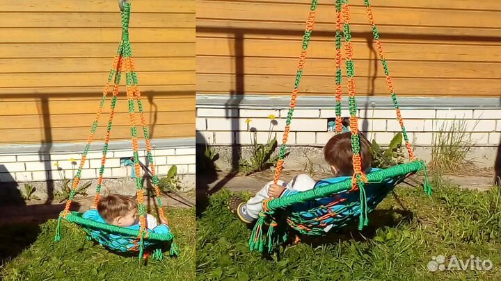 Подвесное кресло - гамак - качели - макраме