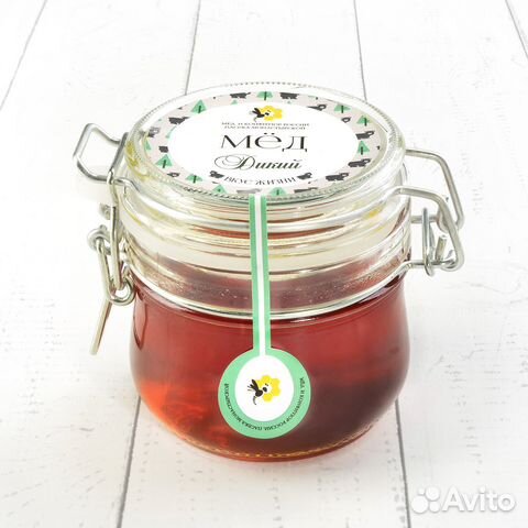 Мёд дикий с бугельным замком 250 гр