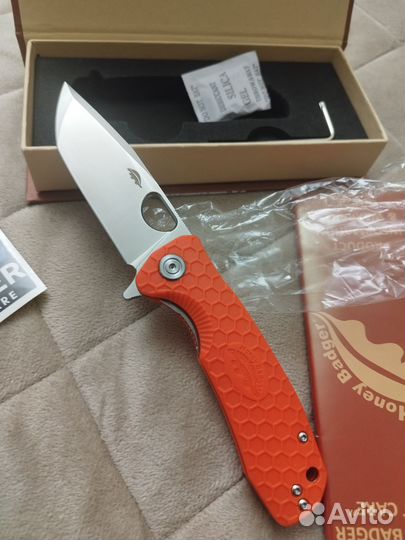 Honey badger tanto orange