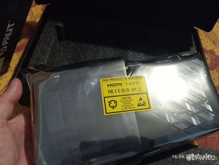 Видеокарта palit geforce rtx4060 dual(новая)резерв