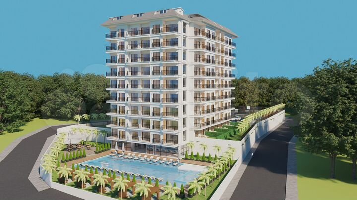 1-к. квартира, 45 м² (Турция)