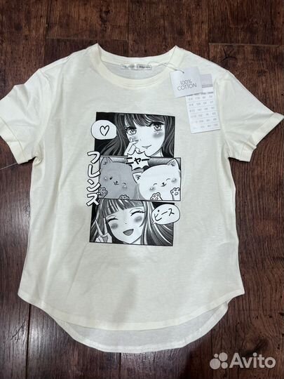 Новая с биркой хлопеовая детская футболка на лето