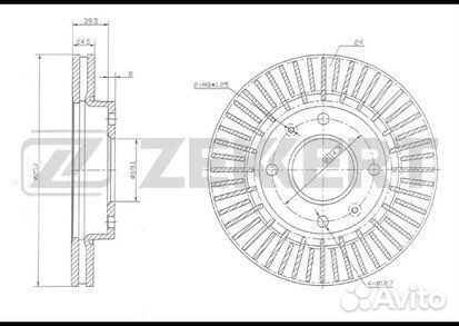 Тормозной диск передний Kia Magentis 2000-2005