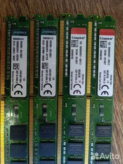 Оперативная память ddr3 16gb (4х4) kingston KVR16N