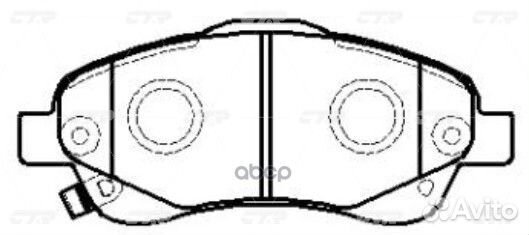 Колодки тормозные перед toyota avensis 03- GK11