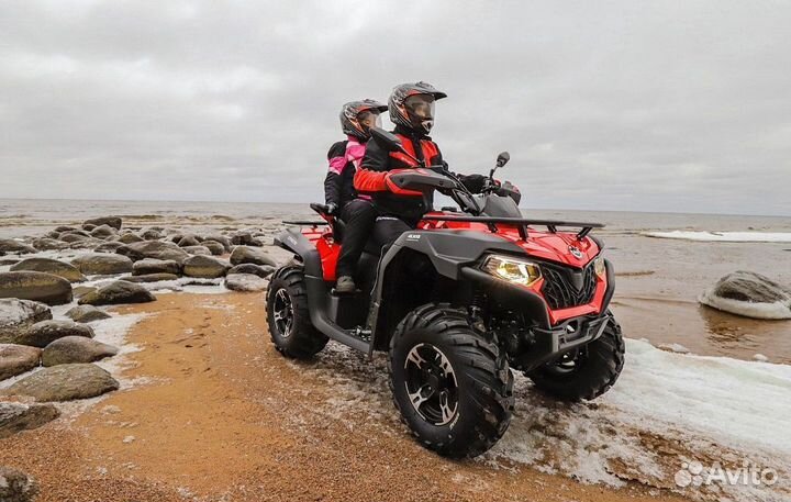 Квадроцикл cfmoto cforce 600 basic красного цвета