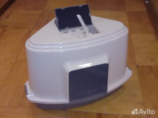 Лоток туалет домик закрытый угловой для животных