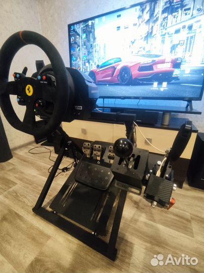 Thrustmaster t300 со стойкой, МКПП и ручником