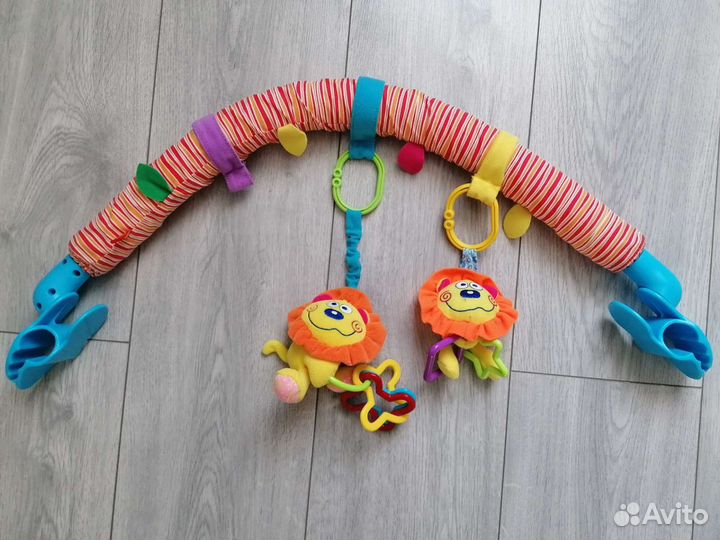 Развивающий коврик + дуга с игрушками