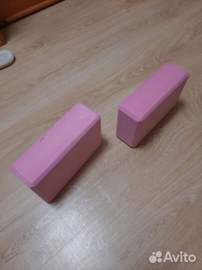 Блок для йоги и фитнеса опорный кубик 2 шт