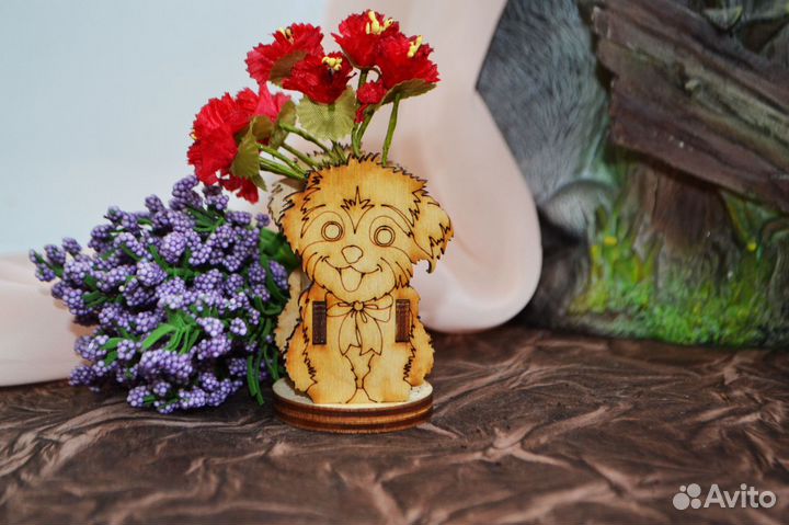 Подставка для зубочисток Петушок, Щенок, Самовар